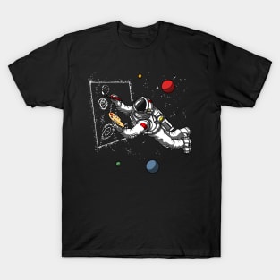 Space Astronaut Painter T-Shirt